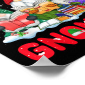 Reading With My Gnomies Christmas Funny Gnomes Rea Poster (Ecke)