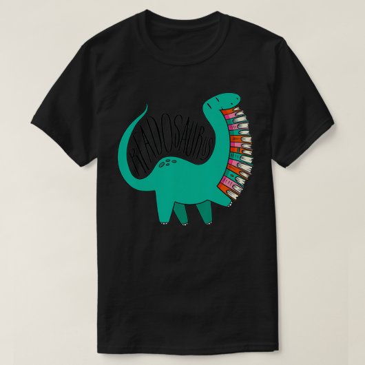 Readosaurus Book Dinosaur Reading Dino T-Shirt (Design vorne)