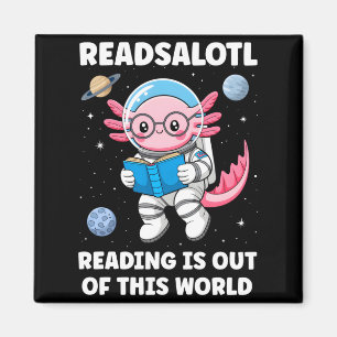 Readsalotl-Lesung ist außergewöhnlich langarmig Magnet