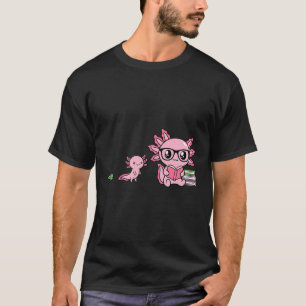 Readsolotl Axolotl Buchliebhaber lustig lesende Ki T-Shirt