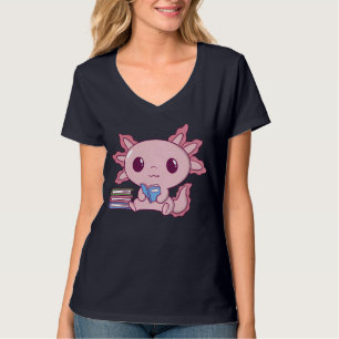 READSOLOTL kawaii axolotl lesen Bücher Liebesgesch T-Shirt