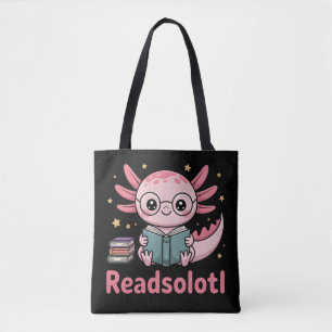Readsolotl – Süßes Axolotl-Buchliebhaber Tasche