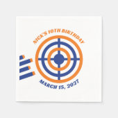 Ready, Aim, Party! Nerf Gun Themed Birthday Party Serviette (Vorderseite)