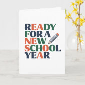 Ready for a New School Year Karte (Gelbe Blume)