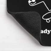 Ready For Bed Dinosaur Skateboarding  Mousepad (Ecke)