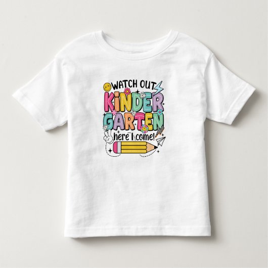 Ready for Kindergarten Adventure! Kleinkind T-shirt (Vorderseite)