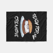 Ready For My Creame Funny  Fleecedecke (Vorderseite (Horizontal))