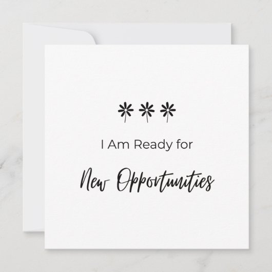 Ready for New Opportunities Einladung (Vorderseite)