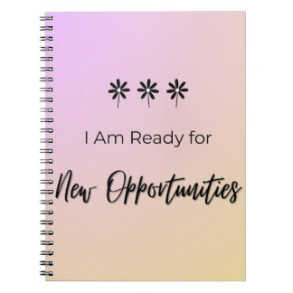 Ready for New Opportunities Notizblock