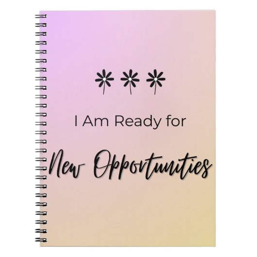 Ready for New Opportunities Notizblock (Vorderseite)