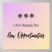 Ready for New Opportunities Poster (Vorne)