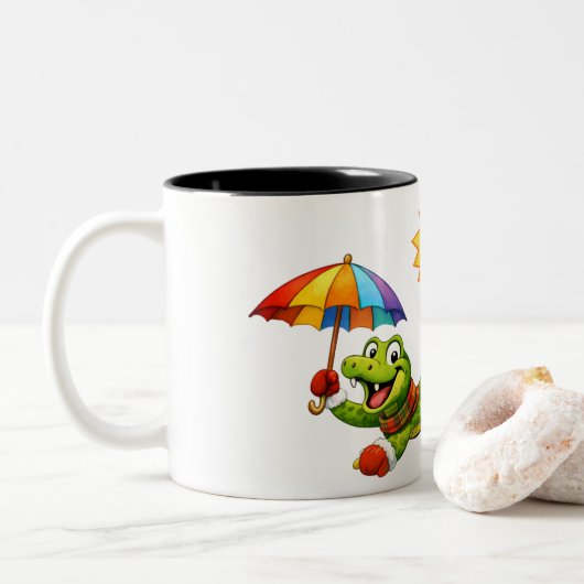 Ready for Summer!!! Zweifarbige Tasse (Mit Donut)