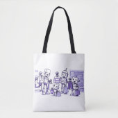 Ready for the Robots Tote Tasche (Vorderseite)
