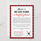 Ready Fore Bright Future Golf Graduation Ankündigung (Rückseite)