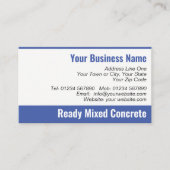 Ready Mixed Concrete QR Code Business Card Visitenkarte (Vorderseite)