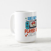 Ready Player One Mode Pixel Art Gaming Shirt Kaffeetasse (Vorderseite Links)