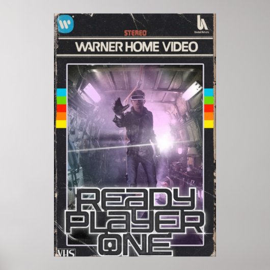 Ready Player One VHS Cover Poster (Vorne)
