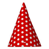 Ready Red White Dots Party Hat Partyhütchen (Rechts)