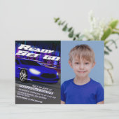 Ready Set Go mit Bild Einladung (Stehend Vorderseite)