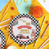 Ready Set Go Race On Boy Birthday Pappteller