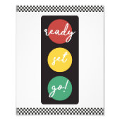 Ready Set Go Race Party signieren Fotodruck (Vorne)