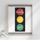 Ready Set Go Race Party signieren Fotodruck