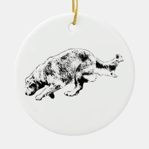 Ready-Set-Joy Goldenes Erinnerungsstück Keramik Ornament