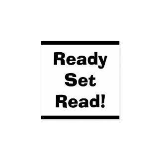 Ready Set Read Lehrer-Klassenbibliothek Holz Gummistempel