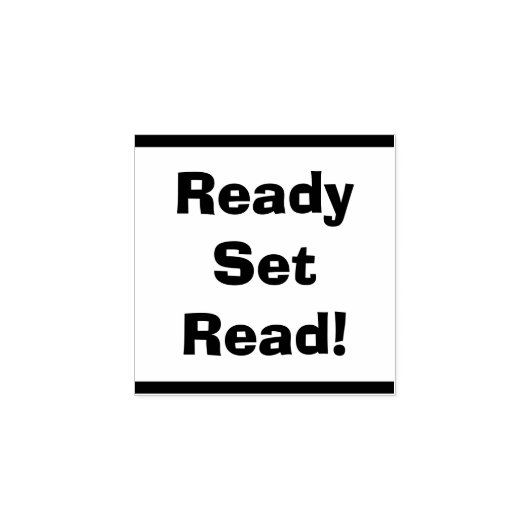 Ready Set Read Lehrer-Klassenbibliothek Holz Gummistempel (Prägung)