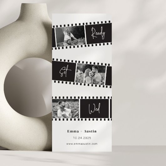 Ready Set Wed Foto Save the Date Film Einladung