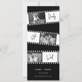 Ready Set Wed Foto Save the Date Film Einladung (Vorderseite)