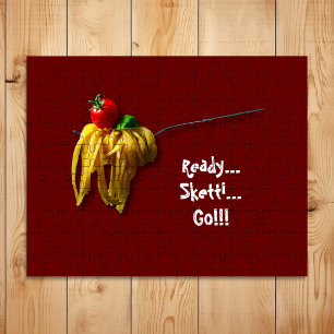 Ready Sketti Go Fork Italienisch Spaghetti Puzzle