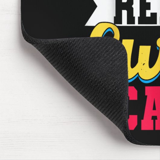 Ready Sweat Cake Womens Gym Fitness Workout Birthd Mousepad (Ecke)