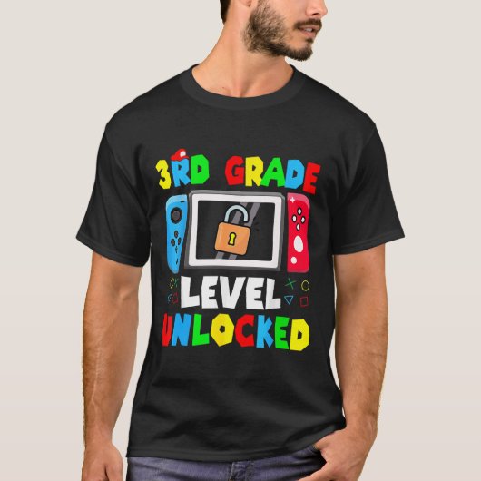 Ready To 3rd Grade Gamer First Day Of School Boy G T-Shirt (Vorderseite)