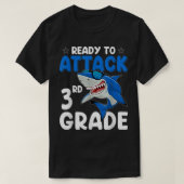 Ready To Attack 3rd Grade Shark Third Grade Teache T-Shirt (Design vorne)