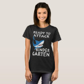 Ready To Attack Kindergarten Kindergarten Shark T-Shirt (Vorne ganz)