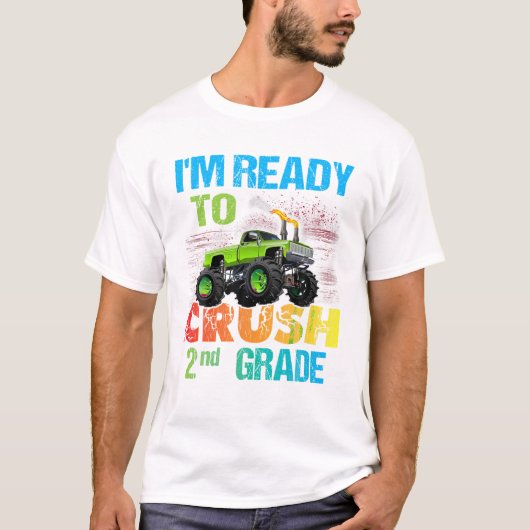 Ready To Crush 2nd Grade Monster T-Shirt (Vorderseite)