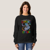 Ready To Explore 1st Grade Dabbing Astronaut Back Sweatshirt (Vorne ganz)