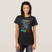 Ready To Explore Pre K Astronaut Dinosaur Space   T-Shirt (Vorne ganz)