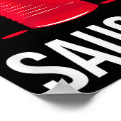 Ready To Get Sauced Funny Cranberry Sauce Thanksgi Poster (Ecke)