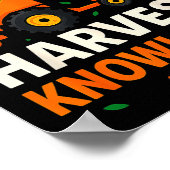 Ready To Harvest Knowledge Tractor Farmer Teacher  Poster (Ecke)