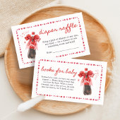 Ready to Pop Baby Shower Diaper Raffle Begleitkarte