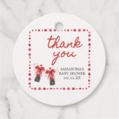 Ready to Pop Baby Shower Geschenkanhänger (Vorderseite)