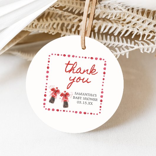 Ready to Pop Baby Shower  Geschenkanhänger