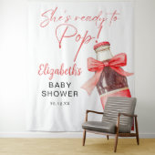 Ready To Pop Baby Shower Photo Backdrop Wandteppich (Beispiel)