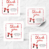 Ready to Pop Baby Shower Quadratischer Aufkleber