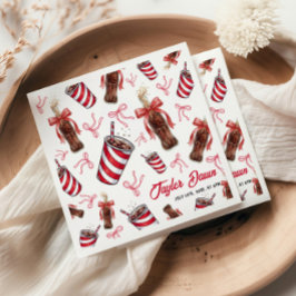 Ready to Pop Cola Baby Shower Serviette