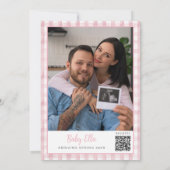 Ready To Pop Pink Soda Bottle Baby Shower Photo Einladung (Rückseite)