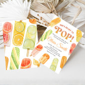 Ready to Pop Popsicle Baby Shower Einladung