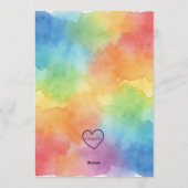 Ready To Pop, Rainbow Popsicle Baby Shower Einladung (Rückseite)